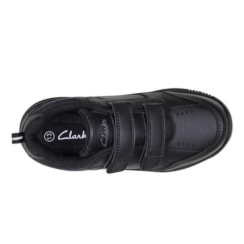 Clarks - Advance uk 10 - 6 on sale Black Velcro School Trainer NOT RETURNABLE Clearance